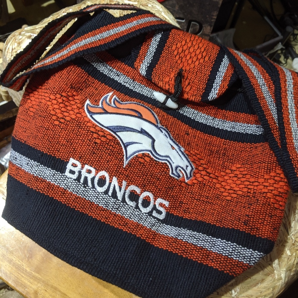 NWOT Denver Broncos Cloth Backpack